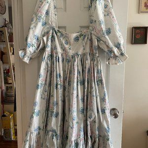 Selkie La Belle Etoile Cotton French Puff Dress 1X